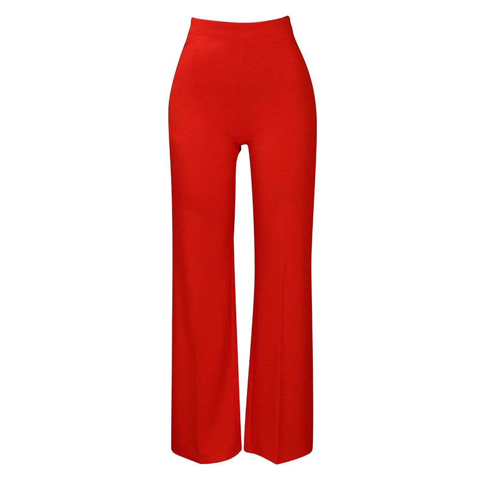 Women's fashion temperament Tongle casual large size wide leg pants_mkmklike.com