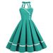 Women's Clothing retro patchwork waist big swing 50S dress tutu skirt _mkmklike.com