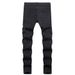 Men's Clothing Men's Hip-Hop Washed Denim Joggers With Multiple Pockets - Slim Fit, Stretch Comfort, Casual Streetwear (Grey, XS-XXL)_mkmklike.com