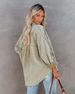 Women’s Oversized Denim Jacket – Casual Long Sleeve Distressed Coat In Solid Colors_mkmklike.com