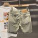 Men's Retro Military Green Jeans Loose Straight Leg Mid-Length Shorts Plus Size Five-Point Pockets Summer Trendy Denim_mkmklike.com
