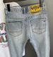 Men's Premium Stretch Slim Straight Jeans - Fall New Collection, Durable Denim Pants With Embroidery, High-End Casual Trousers For Men_mkmklike.com