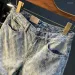 Men's Jeans Scratch Denim Shorts Summer Thin Straight Fashion Korean Style TrendsinsStreet Washed-out Vintage Casual_mkmklike.com
