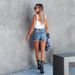 Women's Clothing Summer Denim Shorts Hand-worn High Waist Comfortable Casual Jeans Women_mkmklike.com