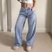 Women's Clothing Y2K Pocket Loose Casual Women's Jeans, Stylish And Loose Floor Length Wide Leg Jeans_mkmklike.com