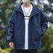 New Spring And Autumn Hong Kong Style Hooded Jacket For Men, Versatile Casual Loose Top, Teenager's Coat, Trendy Top_mkmklike.com