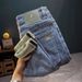 Men's Slim Fit Stretchy Jeans Casual Cropped Korean Style Trendy Slightly Wide Versatile Denim Blue Low Waist For Spring_mkmklike.com