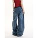 American Retro Hottie Ink Splashing Graffiti Jeans Men's And Women's Spring And Autumn Loose Wide-leg Scimitar Couple Long Pants_mkmklike.com