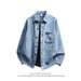 Spring And Autumn American Style Denim For Men, Trendy Brand 2025 New High-End Checkered Loose Retro Jacket_mkmklike.com