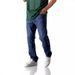 Men's Relaxed Fit Casual Denim Pants - Classic Straight Leg Jeans With Mid Rise & Zip Fly, Washed Blue/Black/Gray For Everyday Wear_mkmklike.com