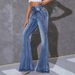 Women's High Waist Stretchy Slim Fit Flared Denim Pants - Comfortable & Stylish Casual Trousers For Women_mkmklike.com