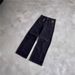 "Men's Vintage Embroidered Distressed Jeans - Loose Straight Fit Denim Pants With Retro Pattern & Avant-Garde Design For Casual Streetwear"_mkmklike.com