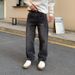 Men's Clothing Autumn Jacquard Full Print High Street Fashion Brand Design Jeans Loose Straight Washed Wide Leg Trousers_mkmklike.com