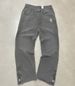 Men's Vintage Washed Embroidered Jeans - Straight Cut Distressed Denim With Artisan Stitching_mkmklike.com