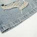 Men's American Punk Ripped Denim Capri Shorts Summer Style Washed Distressed Loose Wide Leg Trendy Cotton mid Waist Black Blue_mkmklike.com