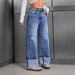 Women's Elegant Straight Leg Jeans Retro Fashion Street Style Solid Color New Style_mkmklike.com