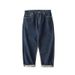 Men's 14OZ Selvedge Denim Raw Classic Workwear Loose Wide Leg Jeans For Men Classic Workwear Loose Fit Raw Denim Jeans_mkmklike.com