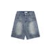 Men's Clothing Deconstructed Washed Distressed Workwear Denim Shorts For Men And Women Retro Loose Straight Shorts_mkmklike.com