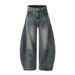 Men's Clothing Retro Scimitar Pants Men's Niche Design Wide Leg Loose Handsome Jeans Couple Pants_mkmklike.com