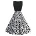 Women's temperament fashion gentle style dress skirt female print skirt_mkmklike.com