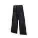 Vintage Loose Fit Low-Rise Wide Leg Jeans For Teens, Straight-Leg Dragging Denim Pants For Men, Casual Streetwear_mkmklike.com