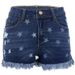Distressed Fringe Denim Shorts For Women - High Stretch Cotton Blend, Mid-Rise, Relaxed Fit, Casual & Street Style_mkmklike.com