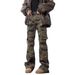 American Retro Camouflage Multi-pocket Jeans Men's Spring And Autumn New Hip-hop Straight And Thin Tooling Pants_mkmklike.com