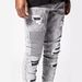 Men's Clothing high quality men's worn out stretch jeans skinny jeans men's jeans_mkmklike.com