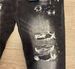 Men's Distressed Black Grey Slim Fit Jeans – Ripped & Washed Denim Pants With Stretch Comfort_mkmklike.com