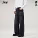 Men's Clothing Frayed Hem Jeans Cleanfit Trendy Loose Wide Leg Straight Leg Pants American High Street Style Archer0603_mkmklike.com