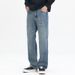 CLEANFIT New Jeans Men's Loose Straight Drape Large Size Mid-waist Trousers American Double Craftsmanship Trendy Brand Clothes Decoration Mi Ke Eight_mkmklike.com