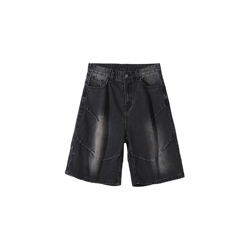Men's Clothing Men's Retro Washed Denim Shorts Style Loose Straight Leg Mid-Length Versatile Summer Pants For Formal & Casual_mkmklike.com