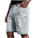 Men's Clothing New Denim Shorts Korean Style Casual Ripped Jeans Men's Street Style Cool Shorts Loose Straight Large Size_mkmklike.com