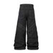 3D Cut Button Design Denim Flared Pants Men's Hippie Trend Deconstructed Patchwork Stitching Bright Line Wide-Leg_mkmklike.com