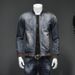 Loom Autumn Personality Baseball Collar Jacket Men's Coat Export Large Size Top Men M-4XL Denim Blue_mkmklike.com