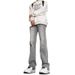 Vintage Washed Straight-Leg Jeans High-Street Minimalist Fit Non-Stretch Cotton Unisex Essential 6 Colors Sizes S to XXXL_mkmklike.com