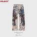Men's Clothing Digital Print Unisex Straight-Leg Jeans With 3D Digital Graffiti Splatter Print – High Street Fashion Denim Pants (M, L, XL, XXL)_mkmklike.com