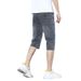 Men's Denim Shorts Summer Thin Straight Leg 7/8 Length Casual Tencel Loose Fit New Fashion_mkmklike.com