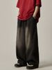 Japanese Retro Washed Vintage Jeans For Women, Ins High Street Trendy Loose Straight Wide-Leg Pants, Casual Long Pants_mkmklike.com