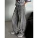 Retro High Waist Wide Leg Jeans For Women Loose Straight Casual Long Pants Trendy Streetwear For Spring Autumn_mkmklike.com