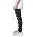 Men's Slim Fit Stretch Denim Jeans - Ripped Black & Grey Skinny Pants For Streetwear & Motorcycle Style_mkmklike.com