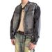 Loom Retro Distressed Patchwork Short Trendy Brand European And American Street Vintage Jacket Men's Denim Coat_mkmklike.com