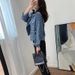 Chicco Chicco 2025 Spring And Autumn New Jacquard Retro High-End C Style Denim Short Jacket Women's Top_mkmklike.com