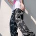 Men's Clothing Dark Vibe Style High Street Pants Men's Loose Straight Street Oversize Wide Leg Mopping Jeans_mkmklike.com