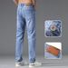 Men's Clothing Simple Style Jeans Straight Thin Jeans Men's Slim Fit Blue Jeans - Summer Lightweight Straight Leg Denim Pants For Casual Wear_mkmklike.com