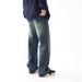 Men's Vintage Washed Flare Jeans – 100% Cotton Retro Denim With Distressed Details & Bootcut Hem For 90s Street Style_mkmklike.com