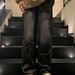 Men's Clothing Men's High-End Straight Leg Jeans Trendy Wide Leg Pants Loose Fit High Street Style Spring Autumn Fashion_mkmklike.com