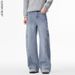 Men's Oversized Straight-Leg Jeans – Vintage Washed Denim Pants With Multi-Pocket & Streetwear Design_mkmklike.com