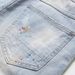 Reflective Strip & Hand-Painted Denim Shorts – Edgy Streetwear Cargo Shorts For Men (Unisex Fit)_mkmklike.com