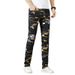 Autumn New American High Street Printed Jeans Men Slim Fit Straight Pants Trendy Brand Camouflage Simple Casual Fashion_mkmklike.com